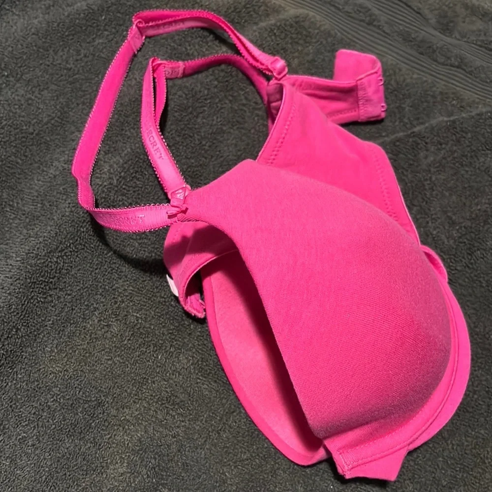 NWOT Victoria's Secret Hot Pink Lined Demi Underwire Bra Size 36D, 36 D Cotton